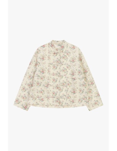 Casaco Acolchoado Estampado Floral Fecho por Cordões Dixie