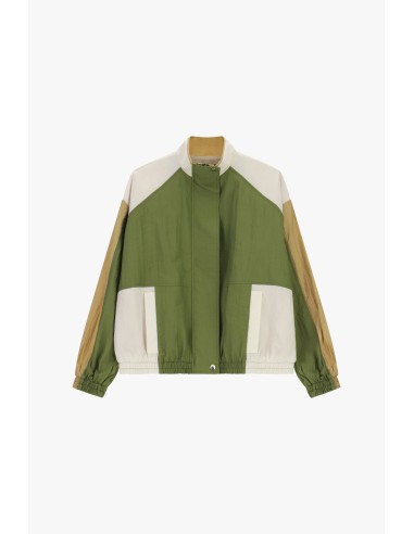 Bomber com painéis em contraste e punhos elásticos Dixie