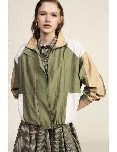 Bomber com painéis em contraste e punhos elásticos Dixie