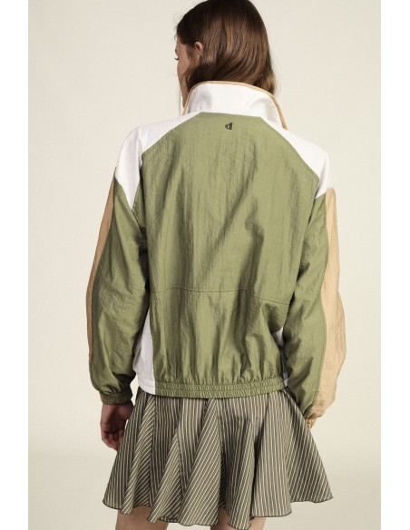 Bomber com painéis contrastantes e punhos elásticos Dixie