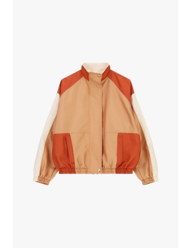 Bomber com painéis em contraste e detalhes elásticos Dixie