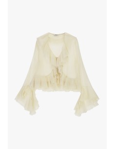 Blusa Corta Con Balze E Maniche Ampie Dixie - Vestiti Firmati Life ... 2