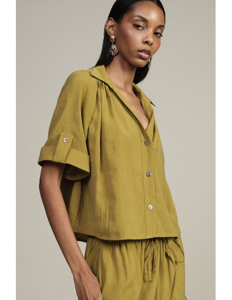 Camicia Corta Con Maniche Ampie E Bottoni Dixie - Vestiti Firmati L...