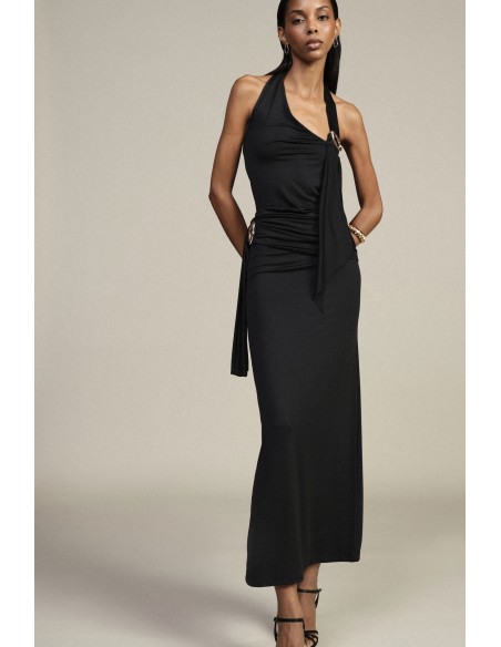 Gonna Midi Con Drappeggio E Dettaglio Gioiello Dixie - Vestiti Firm...