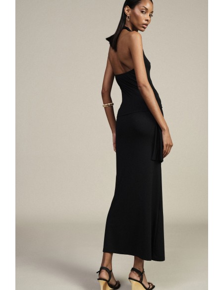 Gonna Midi Con Drappeggio E Dettaglio Gioiello Dixie - Vestiti Firm...