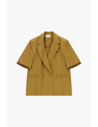 Blazer cruzado, mangas curtas e bolsos Dixie
