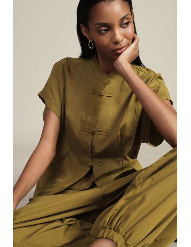 Camicia Corta Con Chiusura A Nodo E Tasche Frontali Dixie - Vestiti...