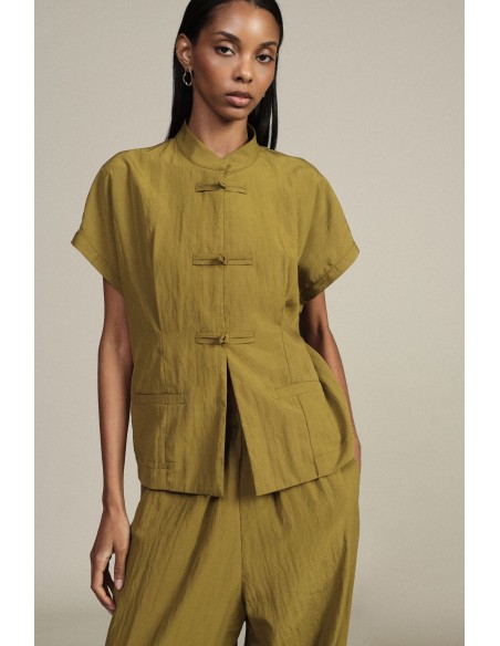 Camicia Corta Con Chiusura A Nodo E Tasche Frontali Dixie - Vestiti...