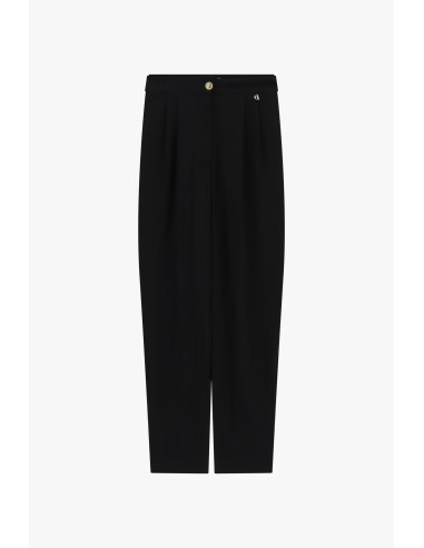 Calças Palazzo Cropped com Pinças Dixie