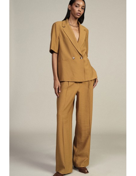 Pantaloni Palazzo A Gamba Ampia Con Pinces Dixie - Vestiti Firmati ...