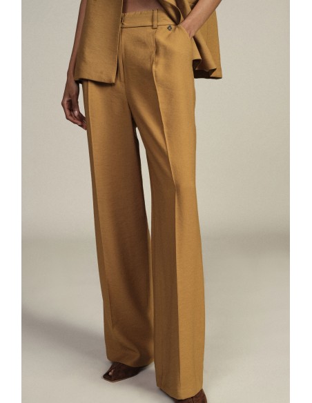 Pantaloni Palazzo A Gamba Ampia Con Pinces Dixie - Vestiti Firmati ...