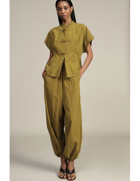 Pantaloni Palazzo Ampi Con Elastico In Vita E Fondo Dixie - Vestiti...