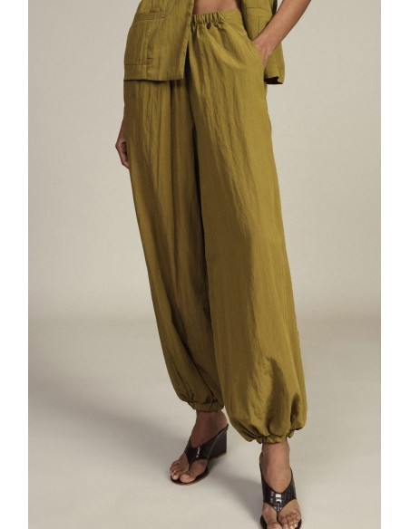 Pantaloni Palazzo Ampi Con Elastico In Vita E Fondo Dixie - Vestiti...