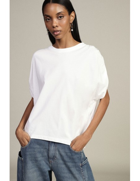 T-Shirt Manica Lunga Con Spalle Arricciate Dixie - Vestiti Firmati ...