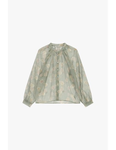Camisa Ampla Com Estampa Floral E Mangas Compridas Dixie
