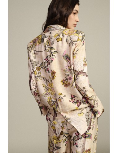 Blazer com estampa floral, de abotoamento simples, com bolsos Dixie