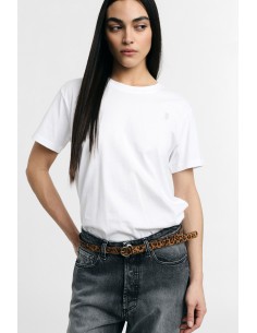 T-Shirt Regular-Fit Girocollo Logo Ricamato Please - Vestiti Firmat...