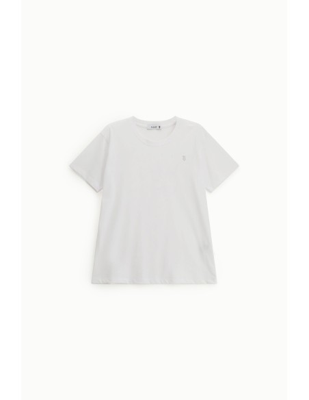 T-shirt Regular Fit Gola Redonda Logo Bordado Please