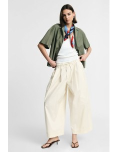 Pantaloni Palazzo Cropped Con Vita Elasticizzata Please - Vestiti F...