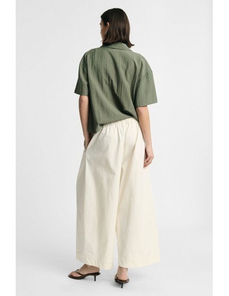 Pantaloni Palazzo Cropped Con Vita Elasticizzata Please - Vestiti F...