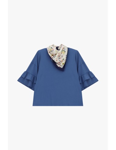 Top Con Maniche Corte A Balze E Linea Dritta Please - Vestiti Firma...