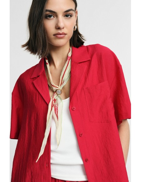 Camisa boxy curta com bolso no peito Please