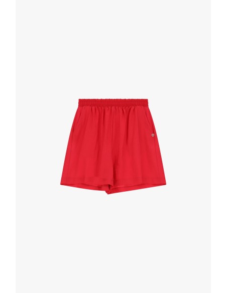 Shorts corte regular com cintura elástica Please