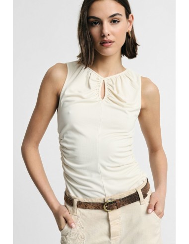 Top Senza Maniche Con Arricciature Laterali Please - Vestiti Firmat...