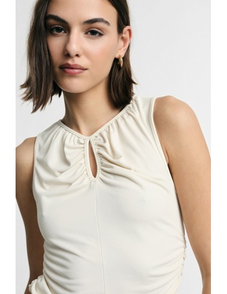 Top Senza Maniche Con Arricciature Laterali Please - Vestiti Firmat...