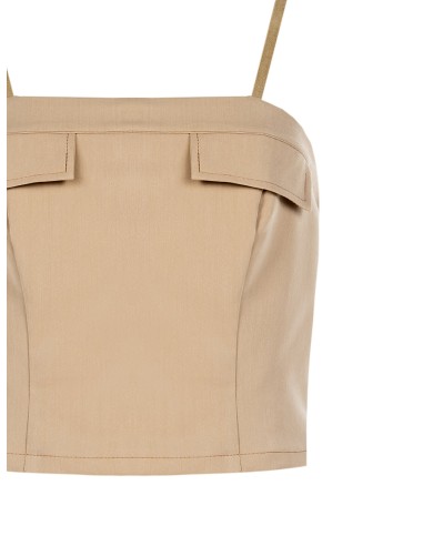 Top cropped bustiê com elástico atrás Rinascimento