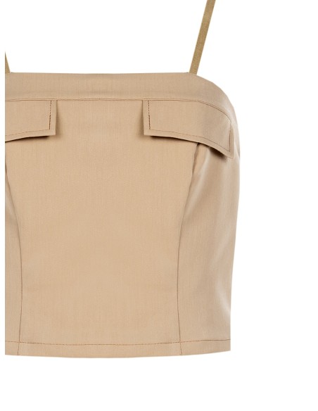 Top cropped bustiê com elástico atrás Rinascimento