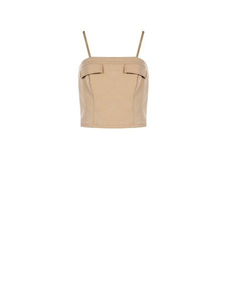 Top curto bustier com elástico atrás Rinascimento