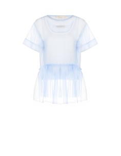 Top amplo em tule com folho e top de alças coordenado incluído Rinascimento