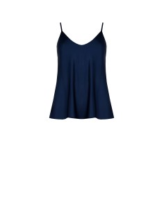 Top cintado fluido em cetim Rinascimento