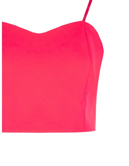 Crop top em tecido técnico Rinascimento