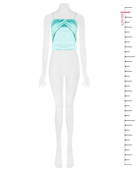 Top Bustier em Cetim Rinascimento