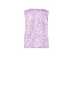 Top acinturado em tule bordado com lantejoulas e decote em V Rinascimento 2