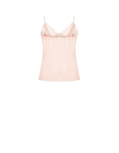 Top Acinturado Em Raso Com Inserções Em Renda Rinascimento 2