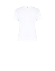 T-Shirt regular em algodão com slogan laminado a ouro Rinascimento 2