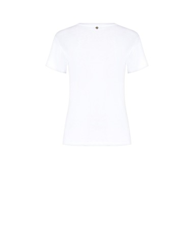 T-shirt regular em algodão com slogan laminado a ouro Rinascimento