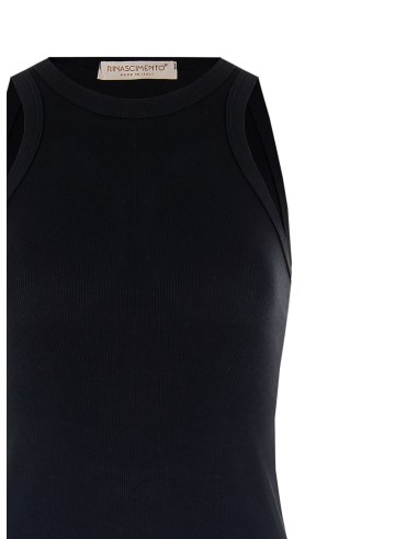 Top justo em mistura de algodão Rinascimento