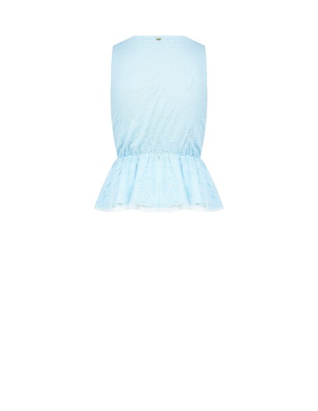 Top Peplum Em Renda Com Decote Em V Cruzado Rinascimento