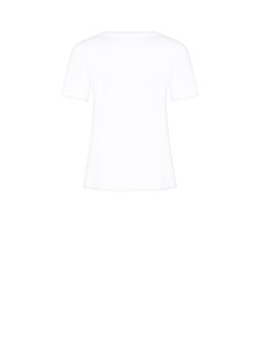 T-shirt regular em algodão com estampa de gato com óculos em strass Rinascimento 2