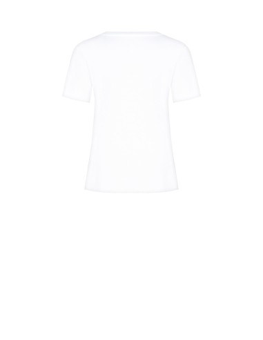 T-shirt regular em algodão com estampa de ursinho tenista com strass Rinascimento