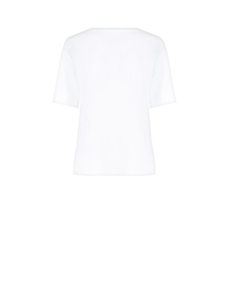 T-Shirt oversize em algodão com estampa Cherry Rinascimento