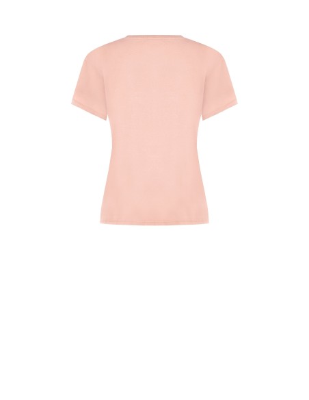 T-shirt regular em algodão com estampa estilo baseball vintage Rinascimento