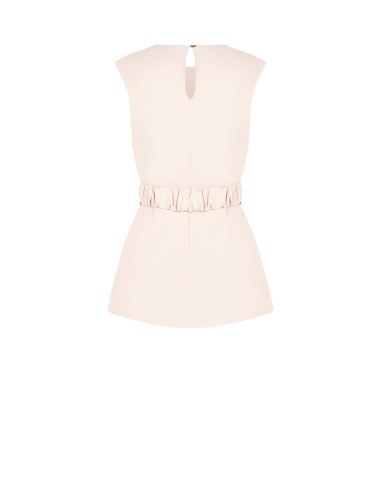 Top Longo em Tecido Fluido com Cinto Elástico a Condizer e Alças Rinascimento