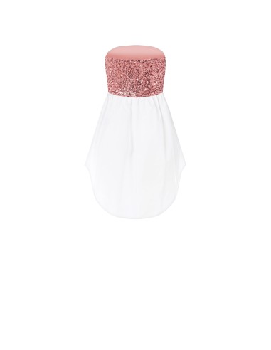 Camisa de faixa com detalhe revestido de lantejoulas Rinascimento