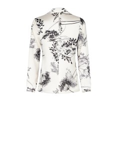 Camisa acinturada ampla em cetim estampado Rinascimento 2