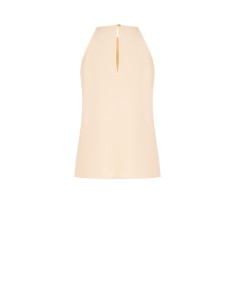 Blusa Fluida em Corte Trapezoidal em Cetim Opaco com Rosas Rinascimento 2